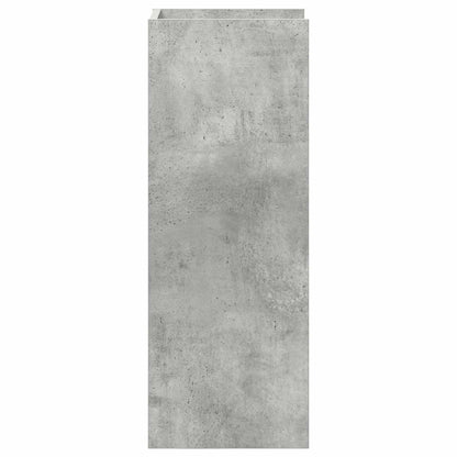 vidaXL Plant Stand 2 pcs Concrete Grey 30 x 30 x 80 cm Engineered Wood