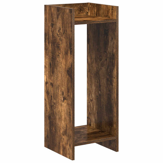 vidaXL Plant Stand Smoked Oak 30 x 30 x 80 cm Engineered Wood