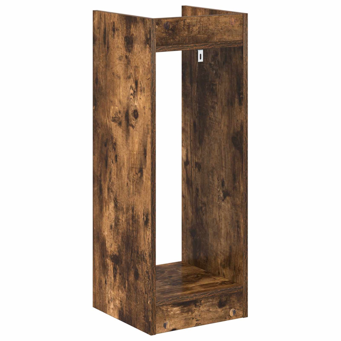 vidaXL Plant Stand Smoked Oak 30 x 30 x 80 cm Engineered Wood