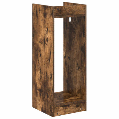 vidaXL Plant Stand Smoked Oak 30 x 30 x 80 cm Engineered Wood