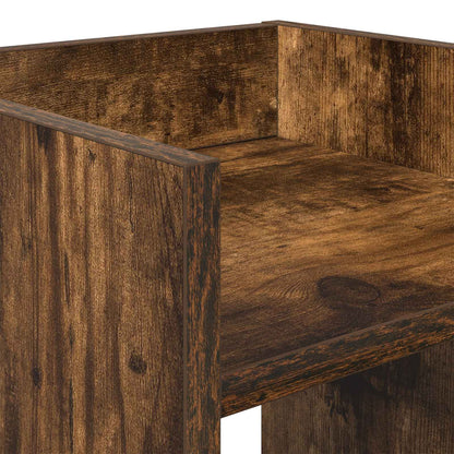 vidaXL Plant Stand 2 pcs Smoked Oak 30 x 30 x 80 cm Engineered Wood