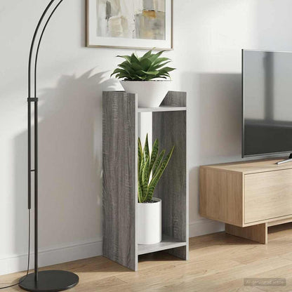 vidaXL Plant Stand Grey Sonoma 30 x 30 x 80 cm Engineered Wood