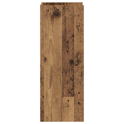 vidaXL Plant Stand Old Wood 30 x 30 x 80 cm Engineered Wood