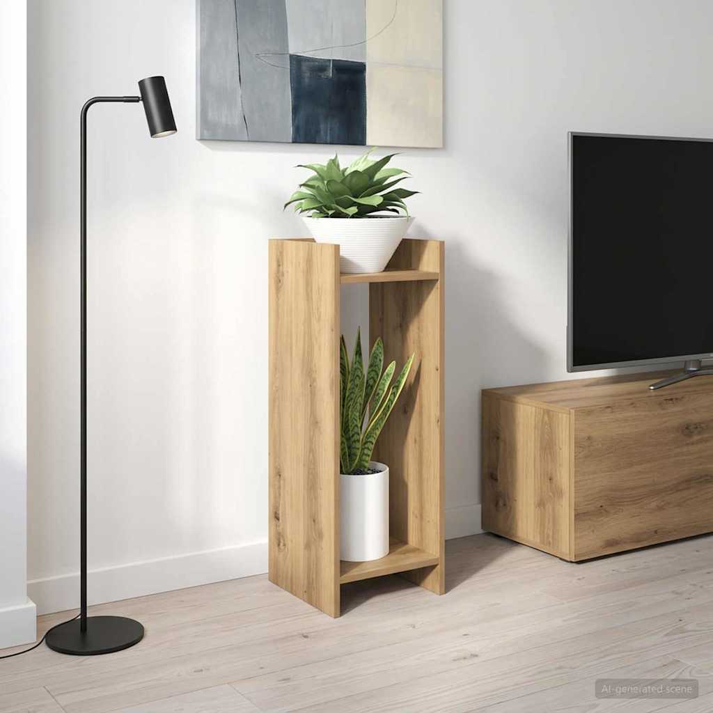 vidaXL Plant Stand Artisan Oak 30 x 30 x 80 cm Engineered Wood