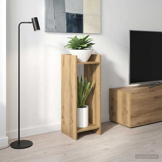 vidaXL Plant Stand Artisan Oak 30 x 30 x 80 cm Engineered Wood