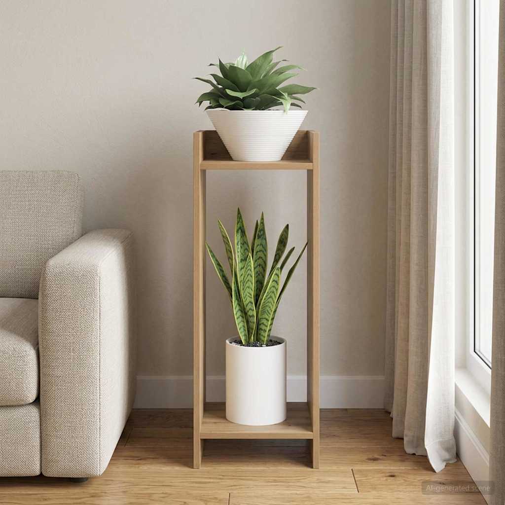 vidaXL Plant Stand Artisan Oak 30 x 30 x 80 cm Engineered Wood