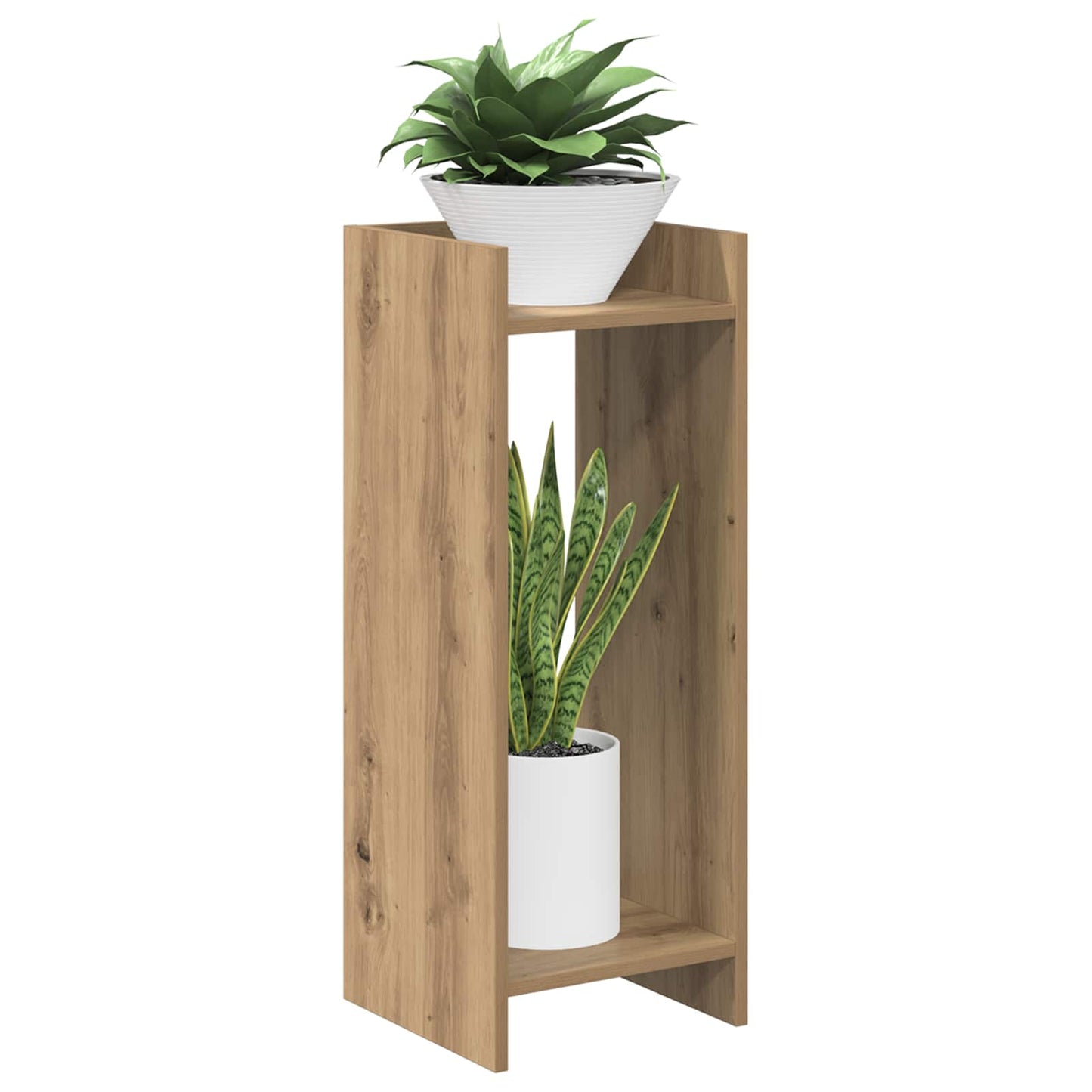vidaXL Plant Stand Artisan Oak 30 x 30 x 80 cm Engineered Wood