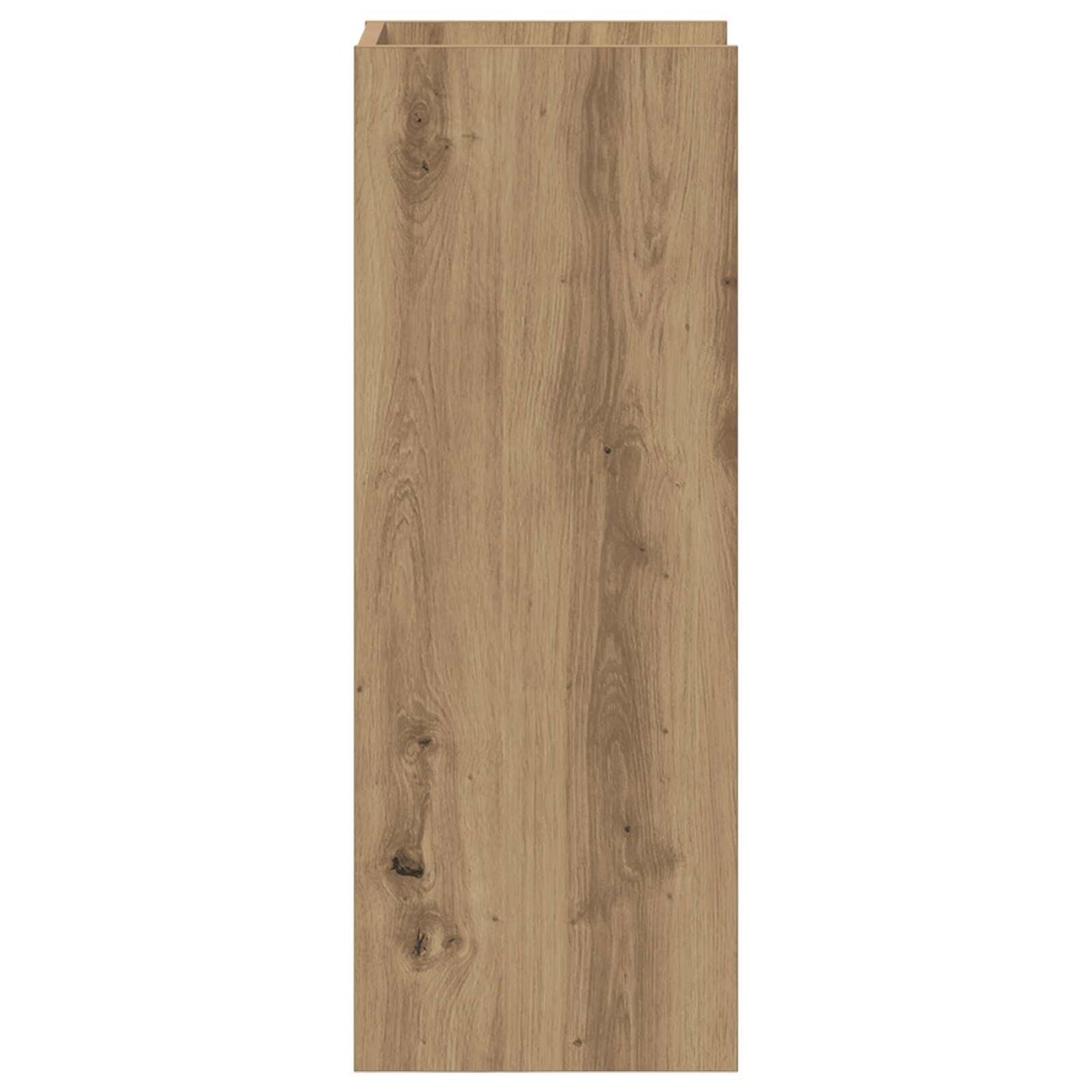 vidaXL Plant Stand Artisan Oak 30 x 30 x 80 cm Engineered Wood