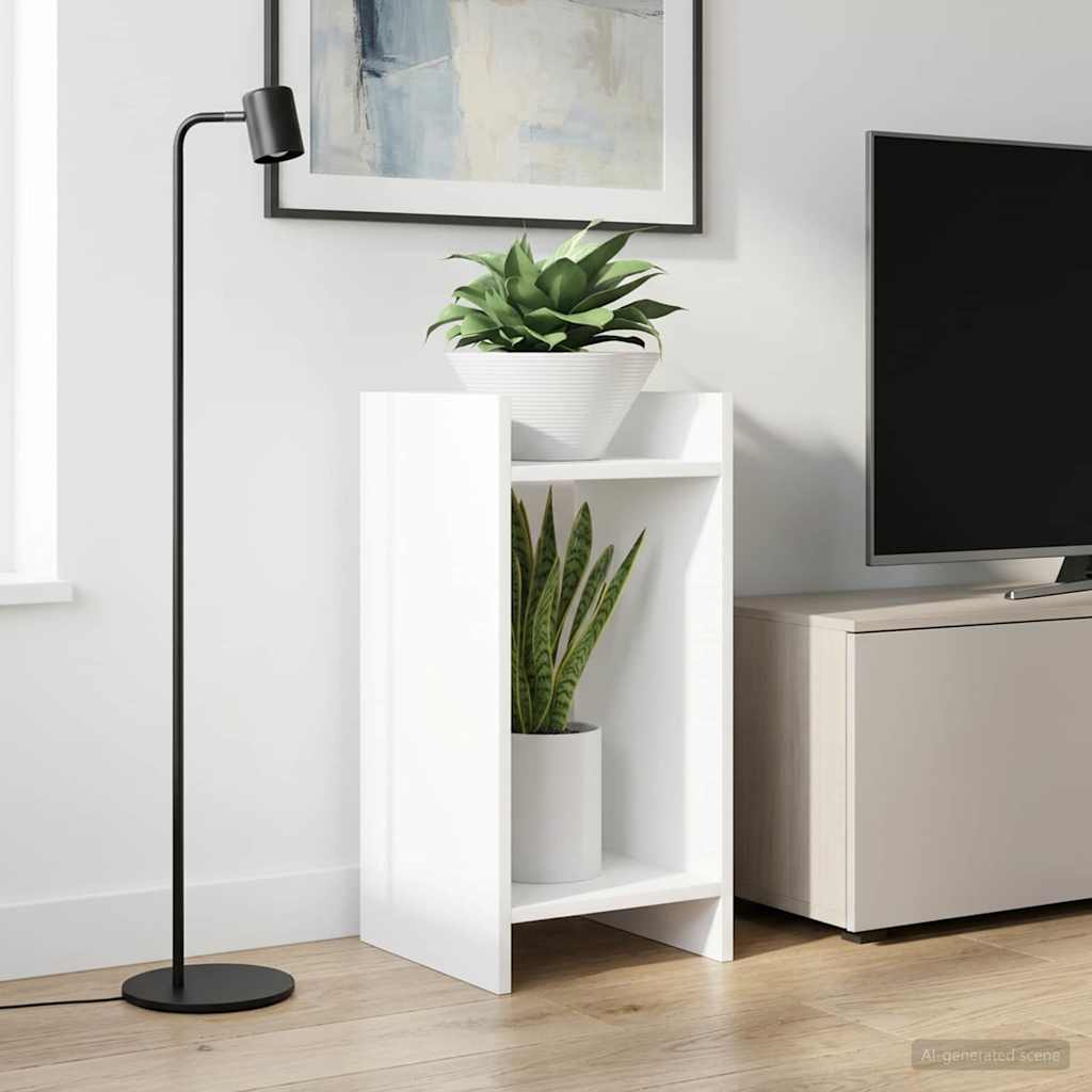 vidaXL Plant Stand White 30 x 30 x 60 cm Engineered Wood