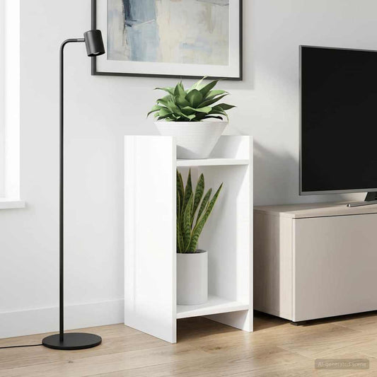 vidaXL Plant Stand White 30 x 30 x 60 cm Engineered Wood