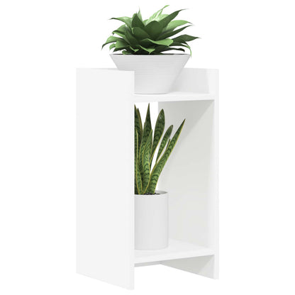 vidaXL Plant Stand 2 pcs White 30 x 30 x 60 cm Engineered Wood