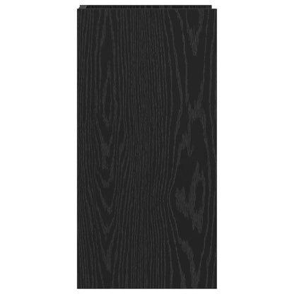 vidaXL Plant Stand Black Oak 30 x 30 x 60 cm Engineered Wood