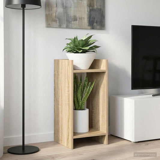 vidaXL Plant Stand Sonoma Oak 30 x 30 x 60 cm Engineered Wood