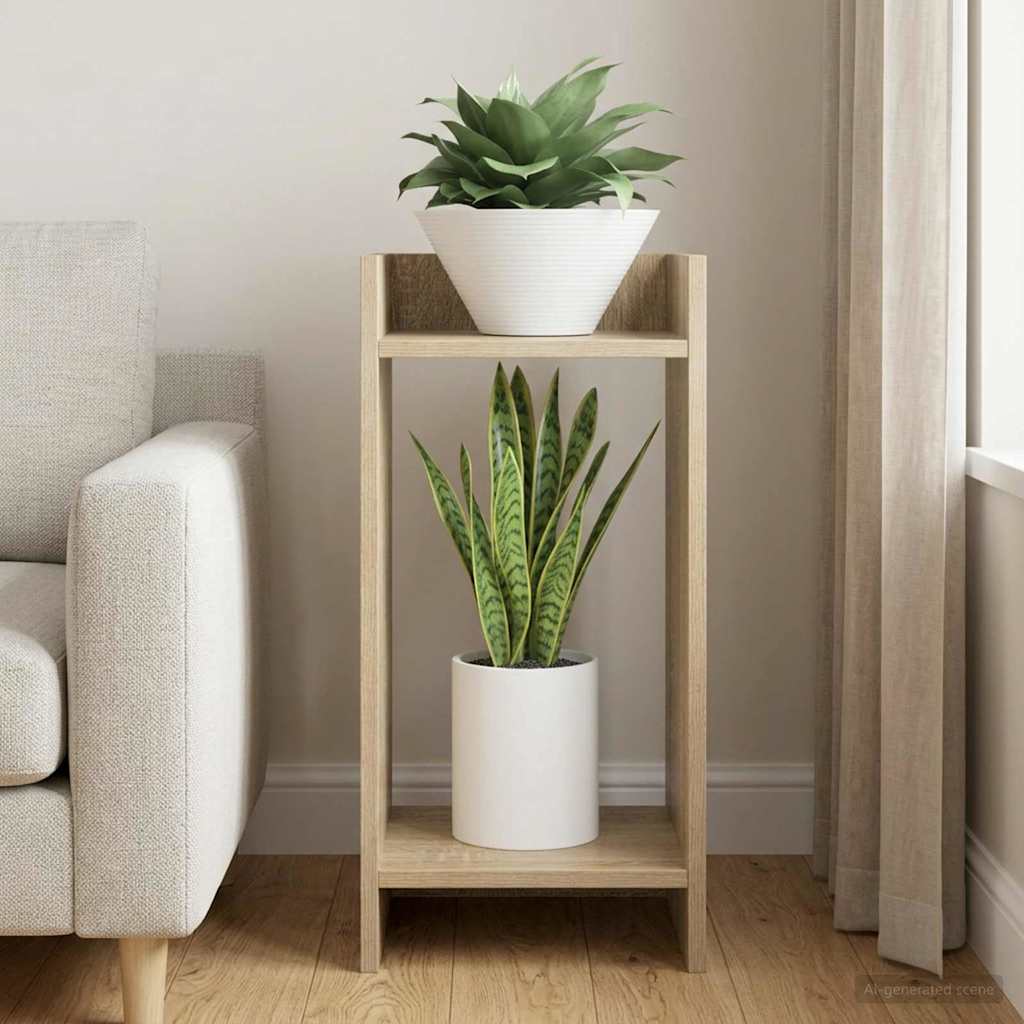 vidaXL Plant Stand Sonoma Oak 30 x 30 x 60 cm Engineered Wood