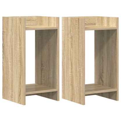 vidaXL Plant Stand 2 pcs Sonoma Oak 30 x 30 x 60 cm Engineered Wood