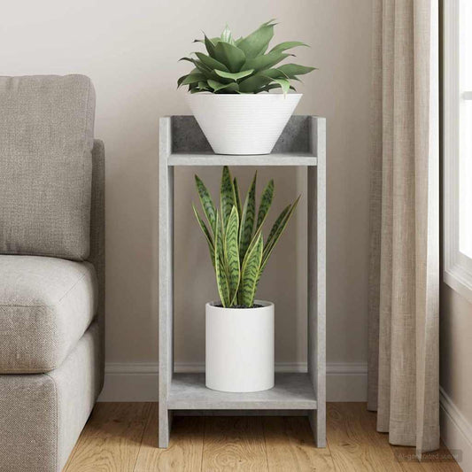 vidaXL Plant Stand Concrete Grey 30 x 30 x 60 cm Engineered Wood