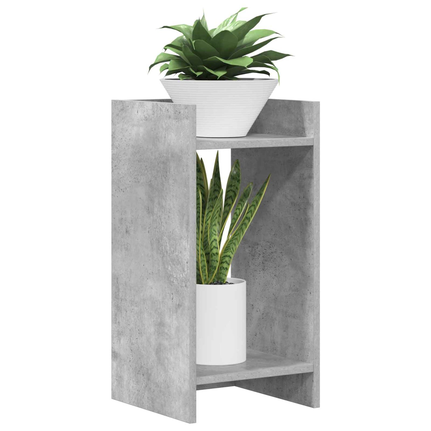 vidaXL Plant Stand Concrete Grey 30 x 30 x 60 cm Engineered Wood