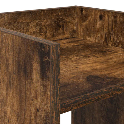 vidaXL Plant Stand Smoked Oak 30 x 30 x 60 cm Engineered Wood