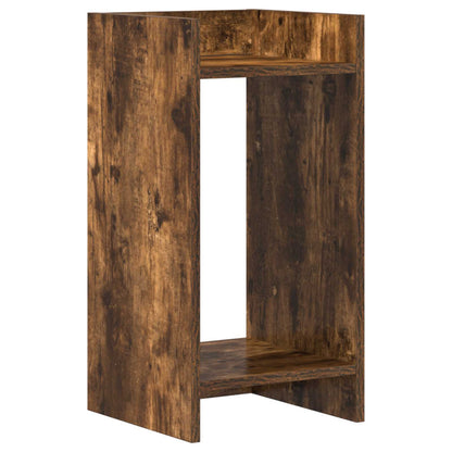 vidaXL Plant Stand Smoked Oak 30 x 30 x 60 cm Engineered Wood