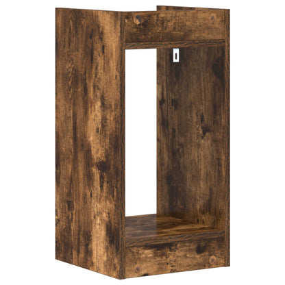 vidaXL Plant Stand Smoked Oak 30 x 30 x 60 cm Engineered Wood