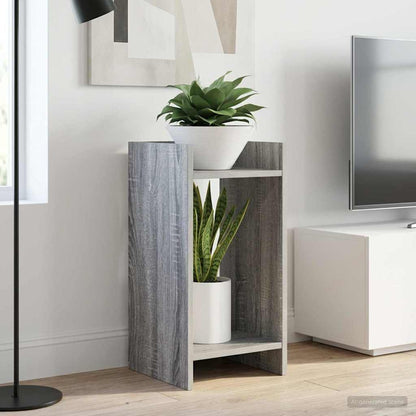 vidaXL Plant Stand Grey Sonoma 30 x 30 x 60 cm Engineered Wood