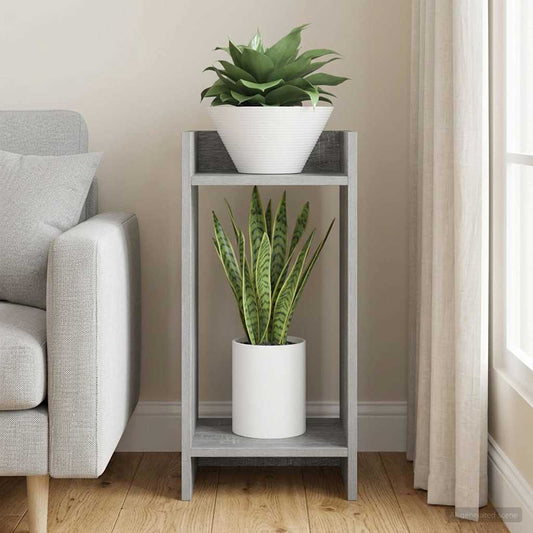 vidaXL Plant Stand Grey Sonoma 30 x 30 x 60 cm Engineered Wood