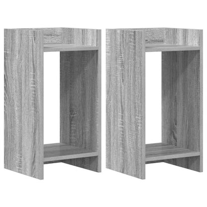 vidaXL Plant Stand 2 pcs Grey Sonoma 30 x 30 x 60 cm Engineered Wood