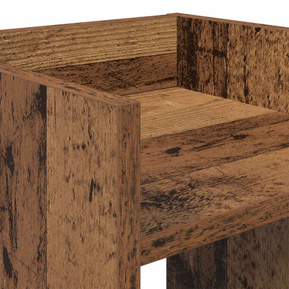 vidaXL Plant Stand with Shelf Old Wood 30 x 30 x 60 cm Engineered Wood