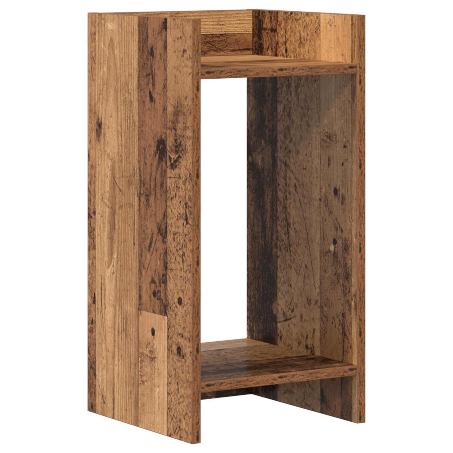 vidaXL Plant Stand with Shelf Old Wood 30 x 30 x 60 cm Engineered Wood