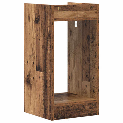 vidaXL Plant Stand with Shelf Old Wood 30 x 30 x 60 cm Engineered Wood