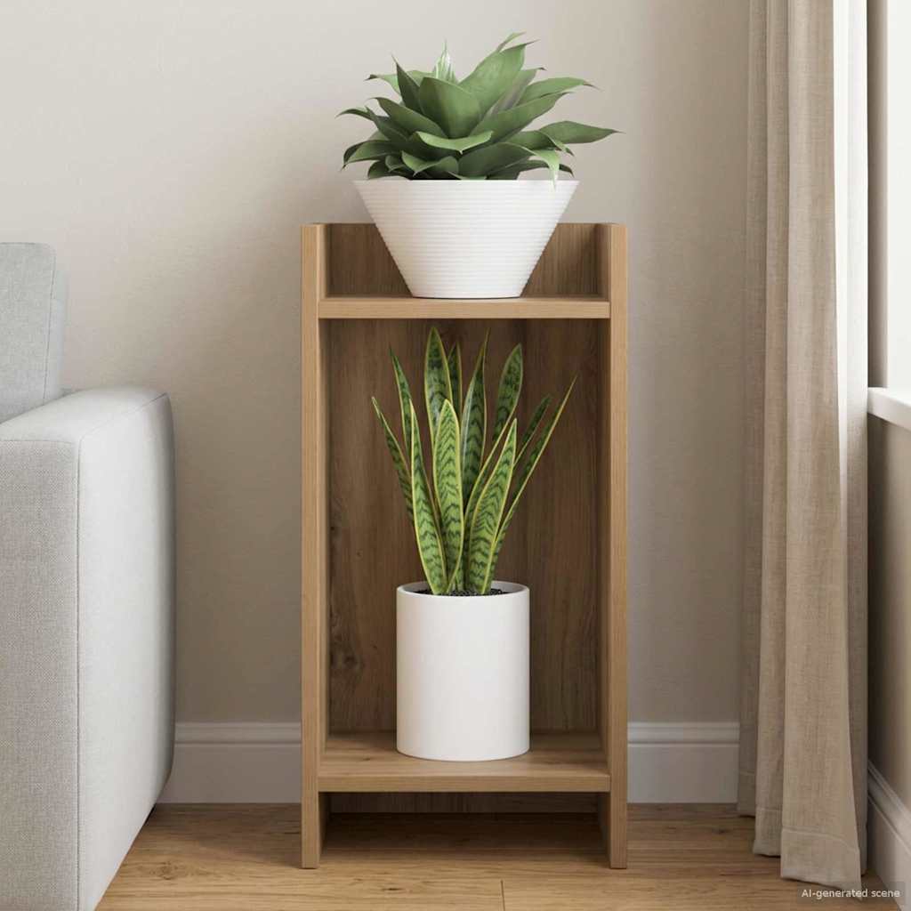 vidaXL Plant Stand Artisan Oak 30 x 30 x 60 cm Engineered Wood