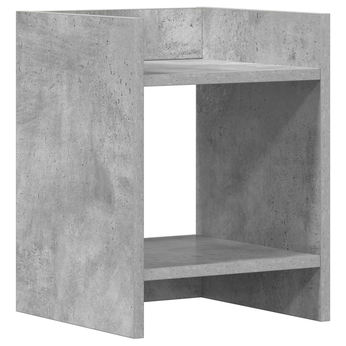 vidaXL Plant Stand 2 pcs Concrete Grey 30 x 30 x 40 cm Engineered Wood