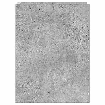 vidaXL Plant Stand 2 pcs Concrete Grey 30 x 30 x 40 cm Engineered Wood