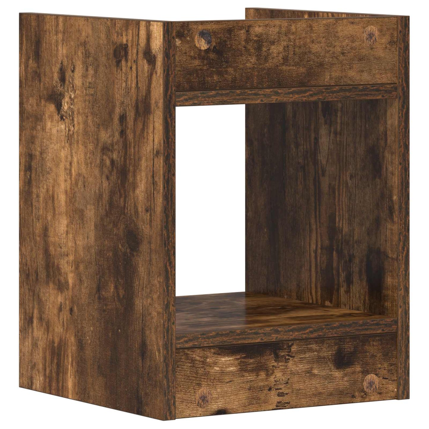 vidaXL Plant Stand Smoked Oak 30 x 30 x 40 cm Engineered Wood