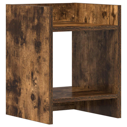 vidaXL Plant Stand 2 pcs Smoked Oak 30 x 30 x 40 cm Engineered Wood