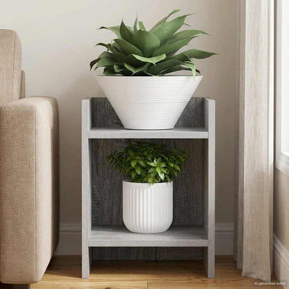 vidaXL Plant Stand Grey Sonoma 30 x 30 x 40 cm Engineered Wood
