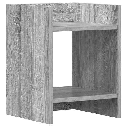 vidaXL Plant Stand Grey Sonoma 30 x 30 x 40 cm Engineered Wood