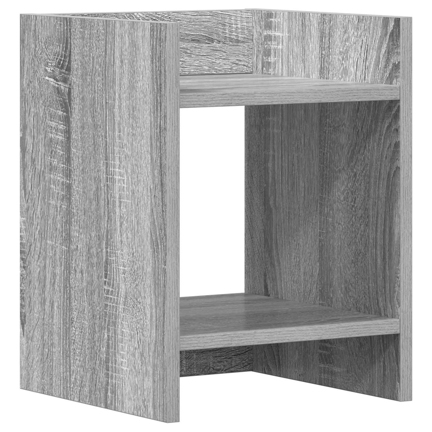 vidaXL Plant Stand 2 pcs Grey Sonoma 30 x 30 x 40 cm Engineered Wood