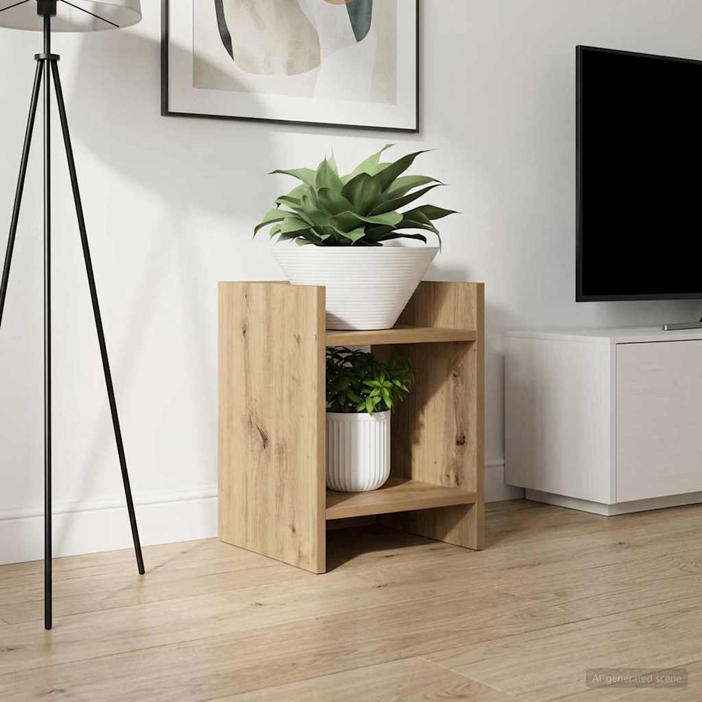 vidaXL Plant Stand Artisan Oak 30 x 30 x 40 cm Engineered Wood