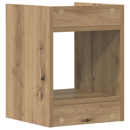 vidaXL Plant Stand Artisan Oak 30 x 30 x 40 cm Engineered Wood