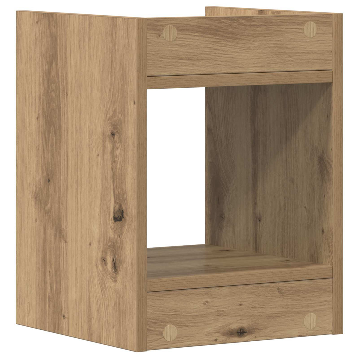 vidaXL Plant Stand 2 pcs Artisan Oak 30 x 30 x 40 cm Engineered Wood