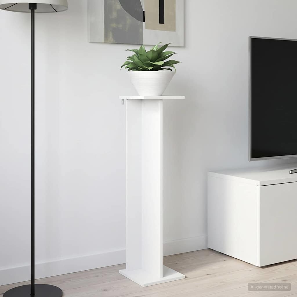 vidaXL Plant Stand White 25 x 25.5 x 100.5 cm Engineered Wood