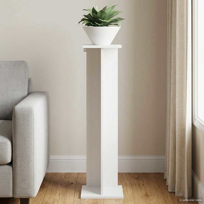 vidaXL Plant Stand White 25 x 25.5 x 100.5 cm Engineered Wood