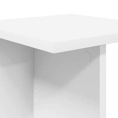 vidaXL Plant Stand 2 pcs White 25 x 25.5 x 100.5 cm Engineered Wood