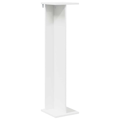 vidaXL Plant Stand 2 pcs White 25 x 25.5 x 100.5 cm Engineered Wood