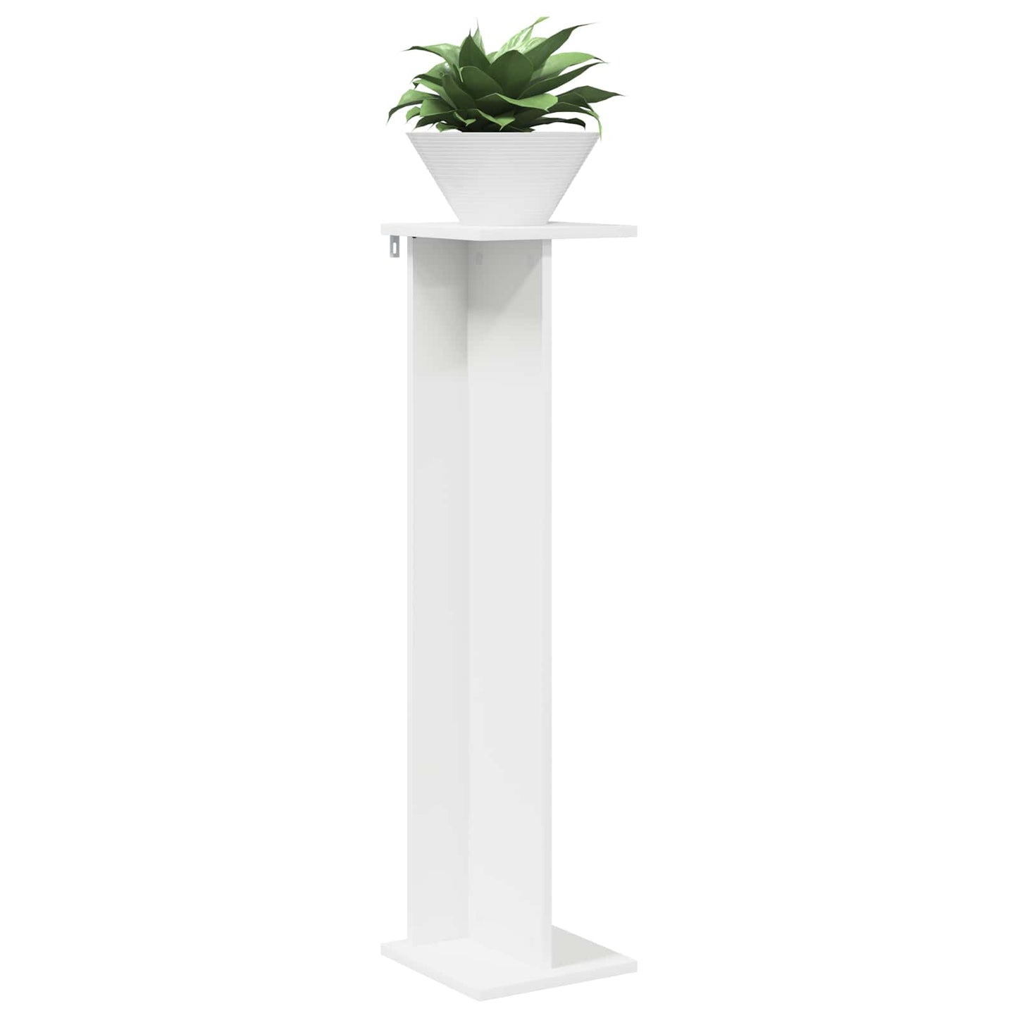 vidaXL Plant Stand 2 pcs White 25 x 25.5 x 100.5 cm Engineered Wood