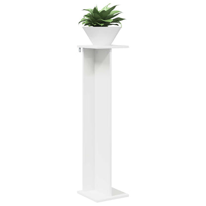 vidaXL Plant Stand 2 pcs White 25 x 25.5 x 100.5 cm Engineered Wood