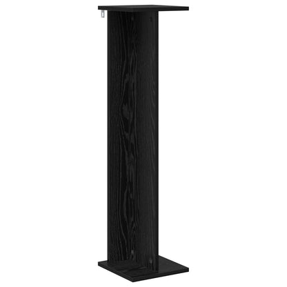 vidaXL Plant Stand 2 pcs Black Oak 25 x 25.5 x 100.5 cm