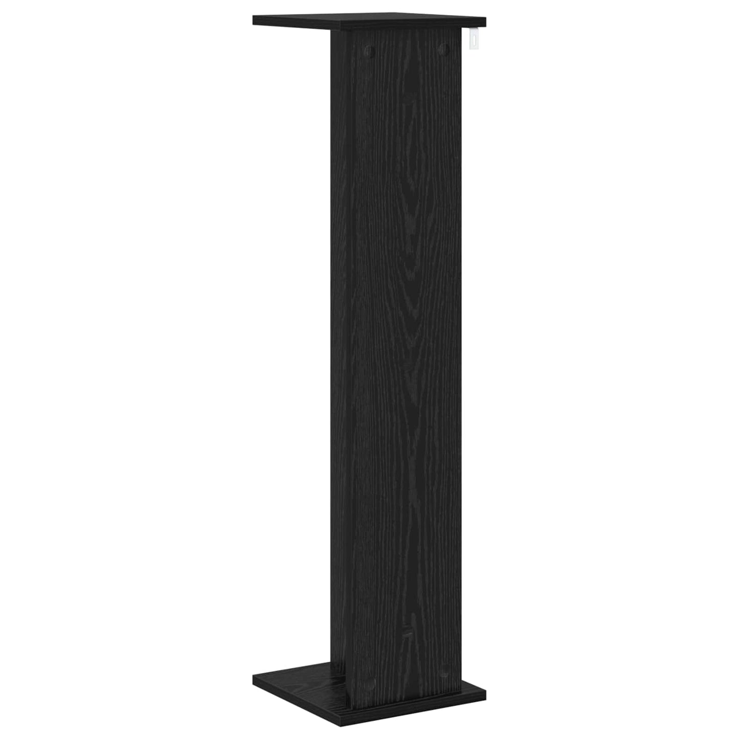 vidaXL Plant Stand 2 pcs Black Oak 25 x 25.5 x 100.5 cm