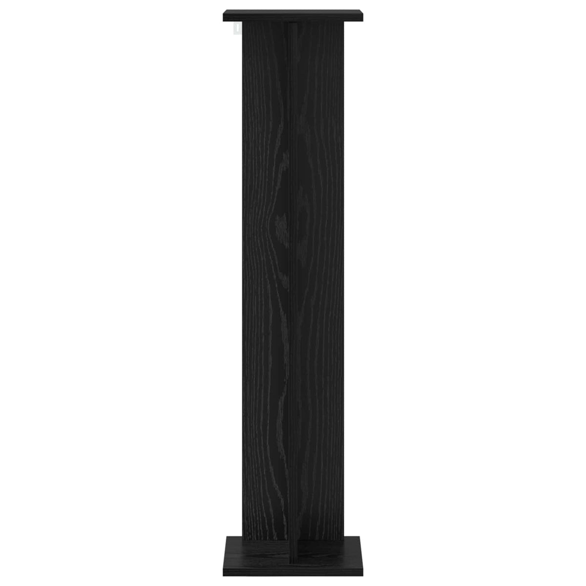 vidaXL Plant Stand 2 pcs Black Oak 25 x 25.5 x 100.5 cm